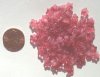 100 3x7mm Raspberry Givre Cupped Flowers